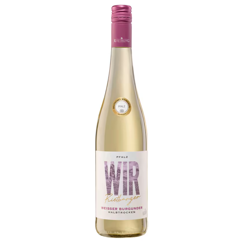 Wir Rietburger Pfalz Weisser Burgunder QbA halbtrocken 0,75l