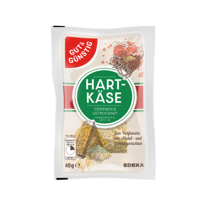 GUT&GÜNSTIG geriebener Hartkäse 32% 40g