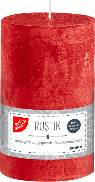 GUT&GÜNSTIG Rustikstumpe rot 13x7cm