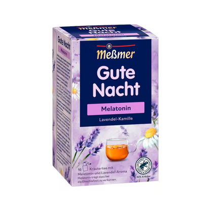 Meßmer Gute Nacht Melatonin Lavendel-Kamille 16ST 32g