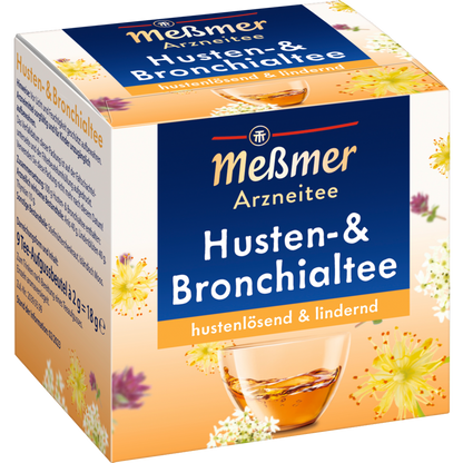 Meßmer Arzneitee Husten-& Bronchialtee hustenlösend & lindernd 9x2g