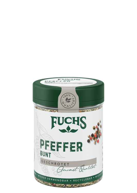 Fuchs Pfeffer bunt geschrotet 60g