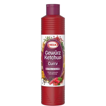 Hela Gewürz Ketchup Curry extra scharf 800ml