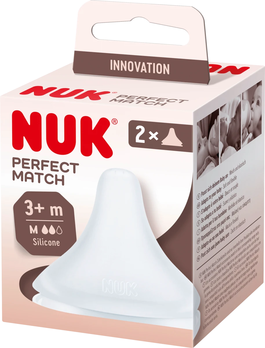 Nuk Ersatz-Trinksauger Perfect Match ab 3 Monate Gr.M 2ST