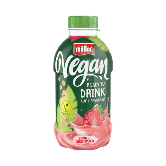 Müllerdrink Vegan Erdbeere auf Haferbasis 400ml DPG