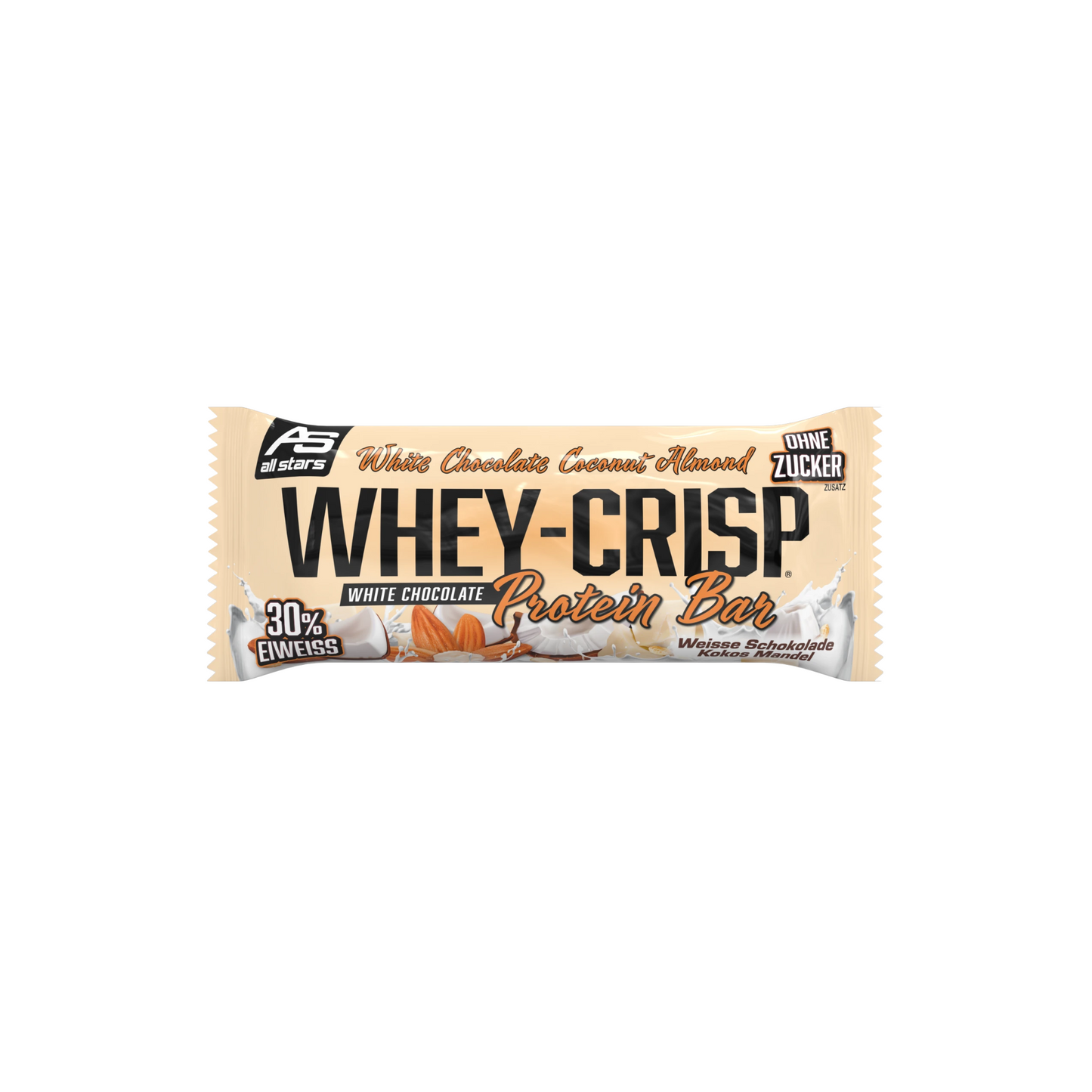 All Stars Whey Crisp Bar White Chocolate Coconat Almond 50g