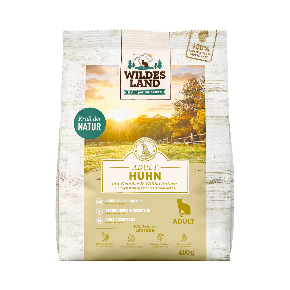 Wildes Land Trockenfutter Kitten Huhn 400g
