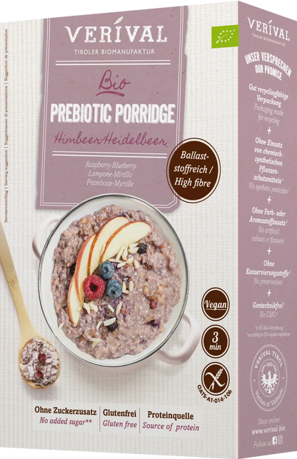 Bio Verival Prebiotic Himbeer-Heidelbeer Porridge 350g