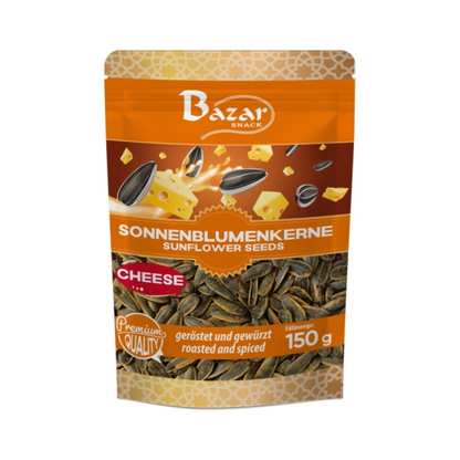 Bazar Sonnenblumenkerne mit Käsegeschmack geröstet gewürzt 150g