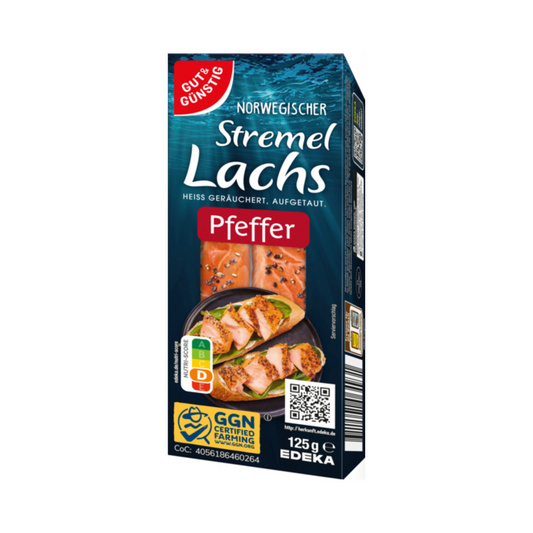 GUT&GÜNSTIG Stremellachs Pfeffer 125g