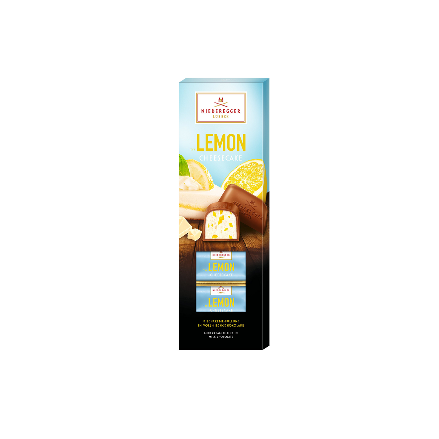 Niederegger Lemon Cheesecake in Vollmilch-Schokolade 100g