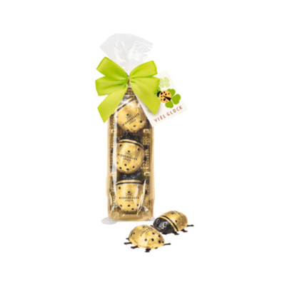 Niederegger Marzipan Glückskäfer mit Schleife & Kärtchen 45g