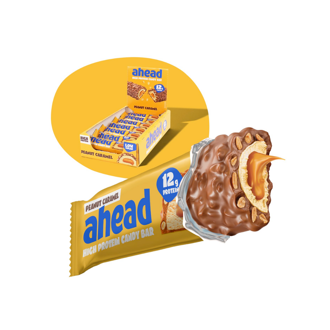 Ahead Peanut Caramel Protein Bar 45g