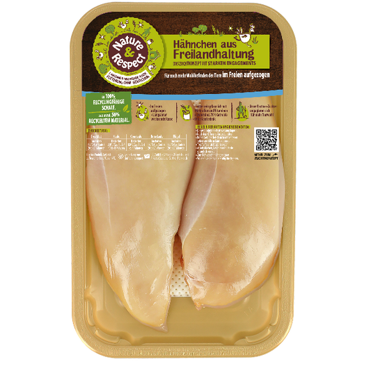 Nature&Respect Freiland Hähnchenbratwurst natur 6x50g