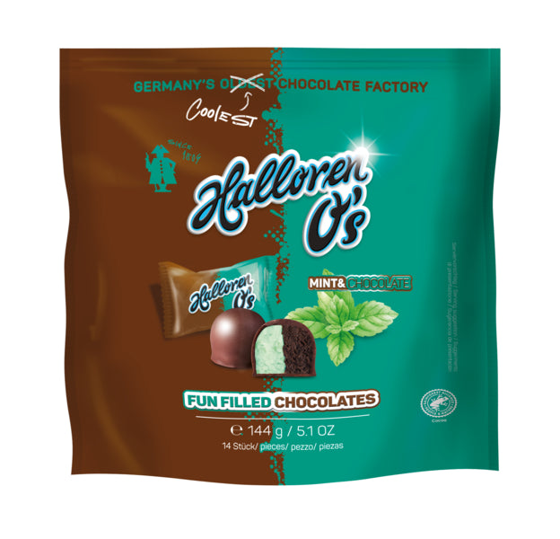 Halloren O's Mint&Chocolate 144g