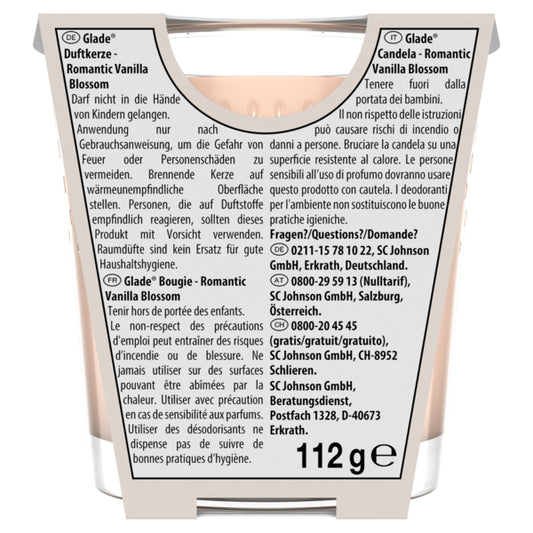 Glade Duftkerze Romantic Vanilla Blossom 112g
