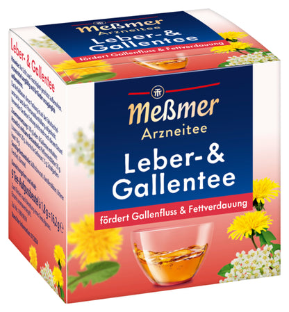 Meßmer Arzneitee Leber- & Gallentee 9ST 16,2g