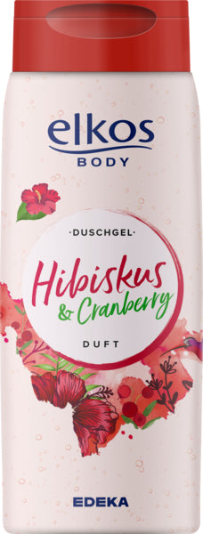 EDEKA elkos Duschgel Hibiskus&Cranberry 400ml