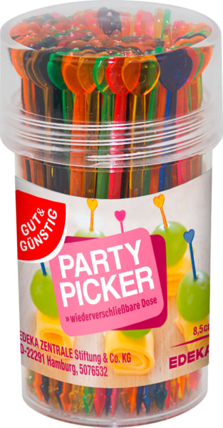 GUT&GÜNSTIG Partypicker farbig 100ST
