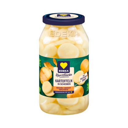 EDEKA Herzstücke Speisekartoffeln in Scheiben geschält und gekocht 680g