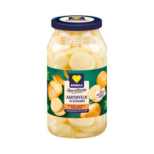 EDEKA Herzstücke Speisekartoffeln in Scheiben geschält und gekocht 680g