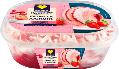 EDEKA Herzstücke Erdbeer-Joghurt 900ml