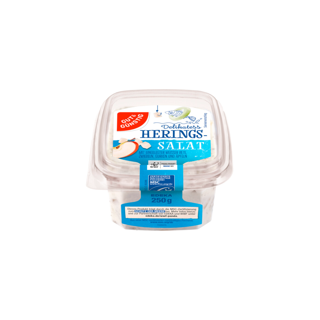 MSC GUT&GÜNSTIG Heringssalat weiß 250g