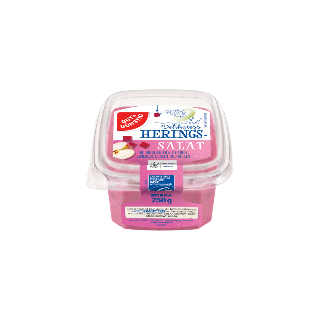 MSC GUT&GÜNSTIG Heringssalat rot 250g