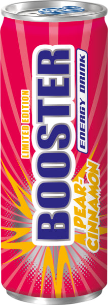 BOOSTER Energy Drink Pear-Cinnamon 0,33l DPG