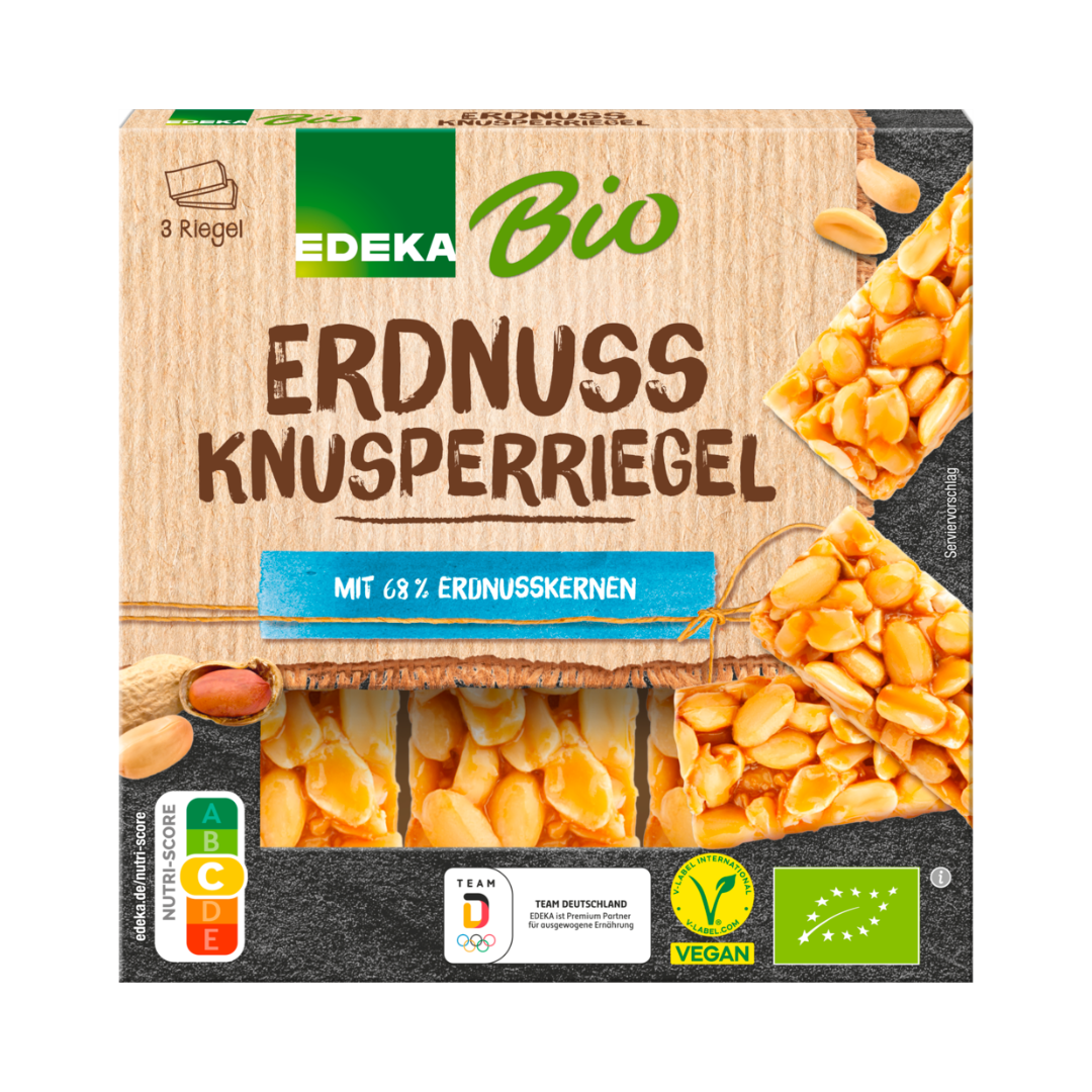 Bio EDEKA Knusperriegel Erdnuss 3x25g