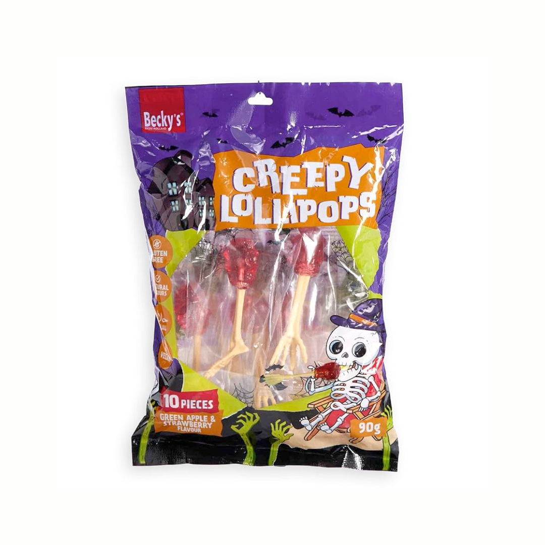 Beckys Creepy Bones Lollipops 90g