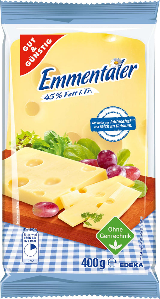 GUT&GÜNSTIG Emmentaler käse am Stück 400g