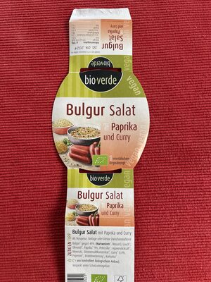 Bio-Verde Bulgur-Salat mit Paprika&Curry vegan 125g