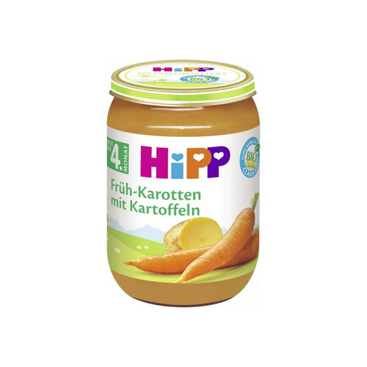 Bio Hipp Gemüse Frühkarotten mit Kartoffeln ab dem 5.Monat 190g