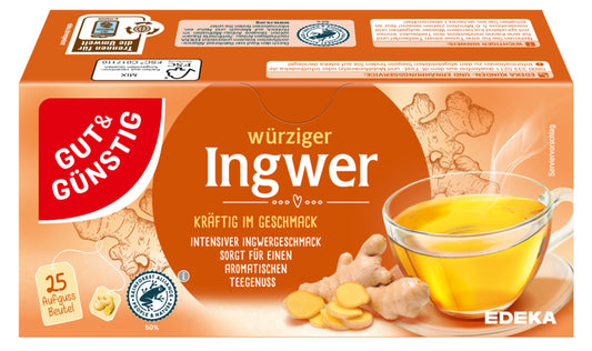 GUT&GÜNSTIG Ingwer Pur Tee 25ST 50g