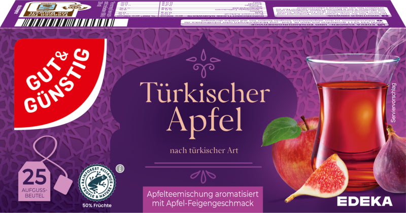 GUT&GÜNSTIG Türkischer Apfel Tee 25x2,75g