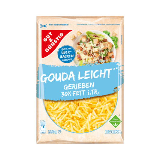 GUT&GÜNSTIG Gouda leicht gerieben 30% 250g VLOG