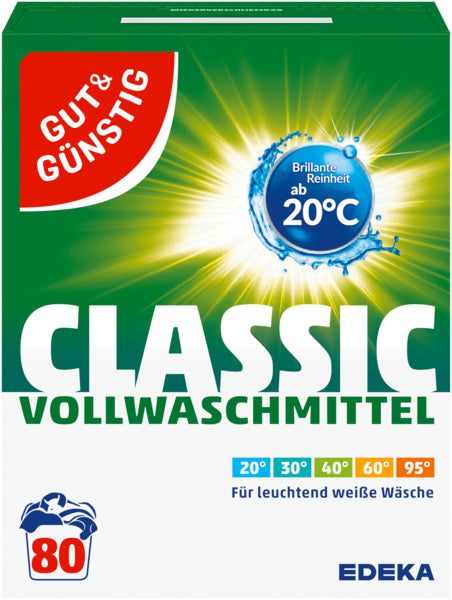 GUT&GÜNSTIG Vollwaschmittel Pulver 80WL 5,2kg