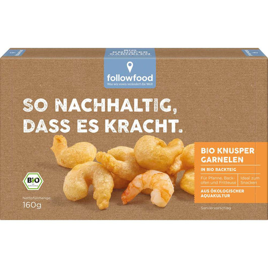Bio Followfood Knusper Garnelen 160g