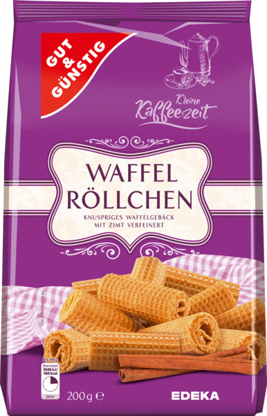 GUT&GÜNSTIG Waffelröllchen 200g