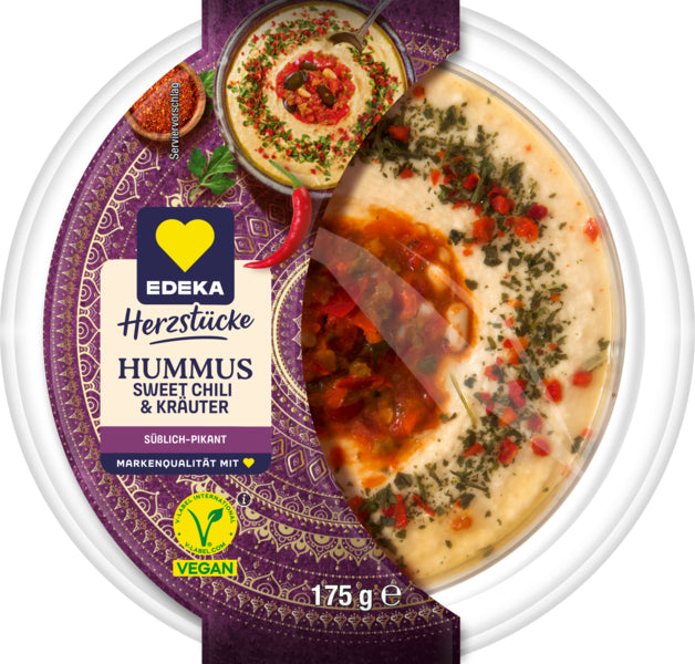 EDEKA Herzstücke Hummus Sweet Chili Kräuter 175g