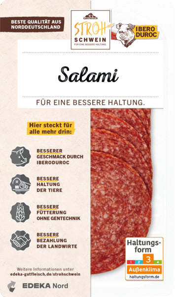 Gutfleisch Strohschwein Salami 80g