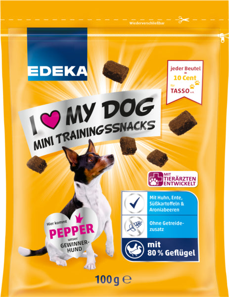 EDEKA Mini Trainingsnacks Huhn&Ente mit Süßkartoffel 100g
