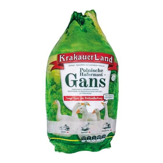 Krakauer Land Polnische Hafermastgans Handelsklasse A 4400g
