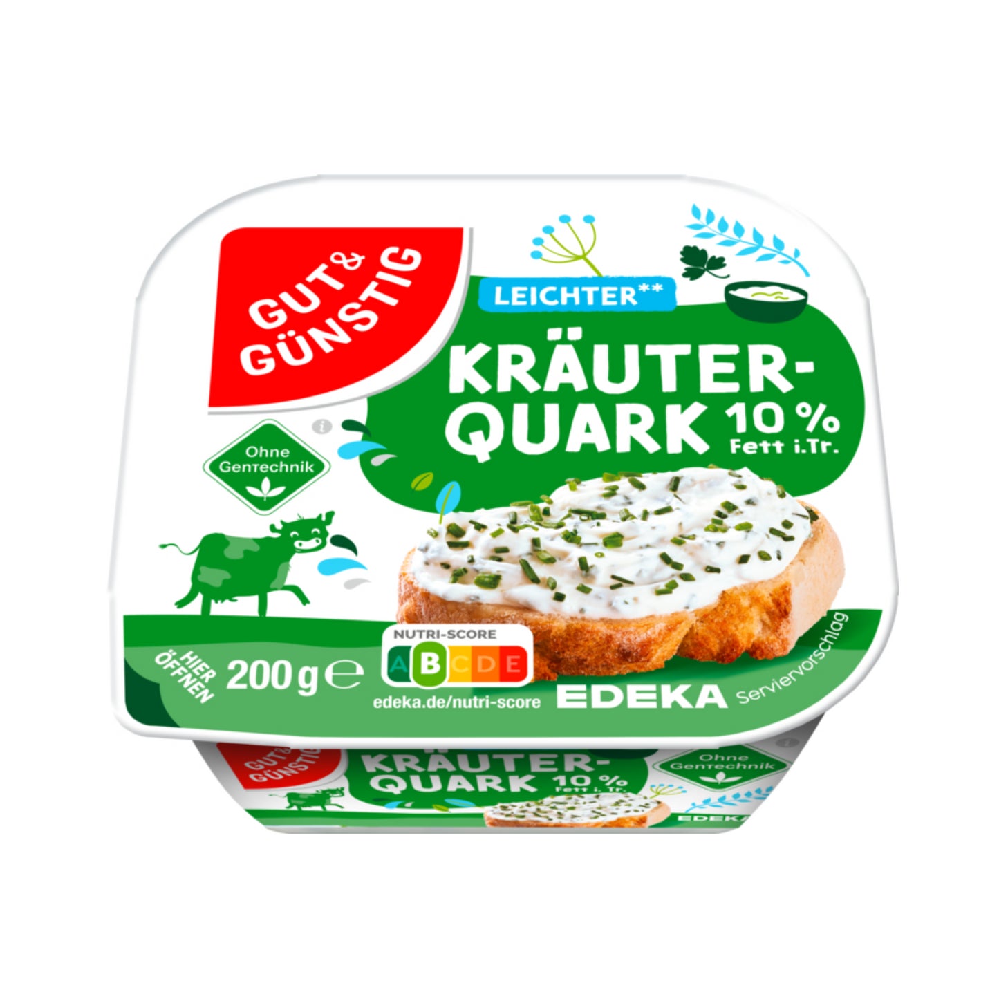 GUT&GÜNSTIG Kräuterquark leicht 10% Fett i.Tr.200g VLOG