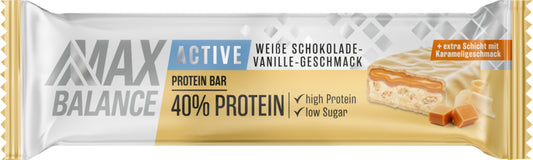 Max Balance Active Protein Bar Weiße Schokolade-Vanille 40% Protein 50g