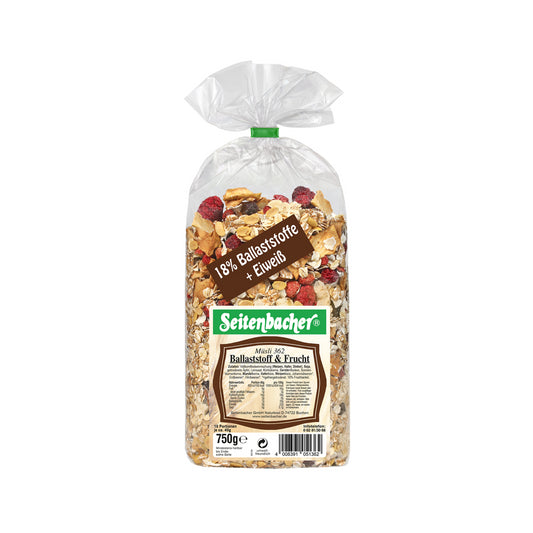 Seitenbacher Müsli Ballaststoffe+Frucht 750g