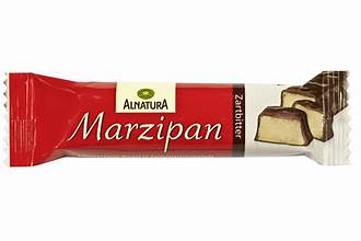 Bio Alnatura Marzipan Riegel Zartbitter 40g