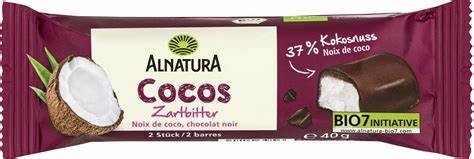 Bio Alnatura Cocos Zartbitter Riegel 40g