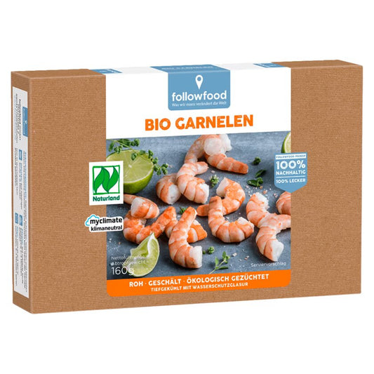 Bio Followfood Garnelen geschält netto 160g